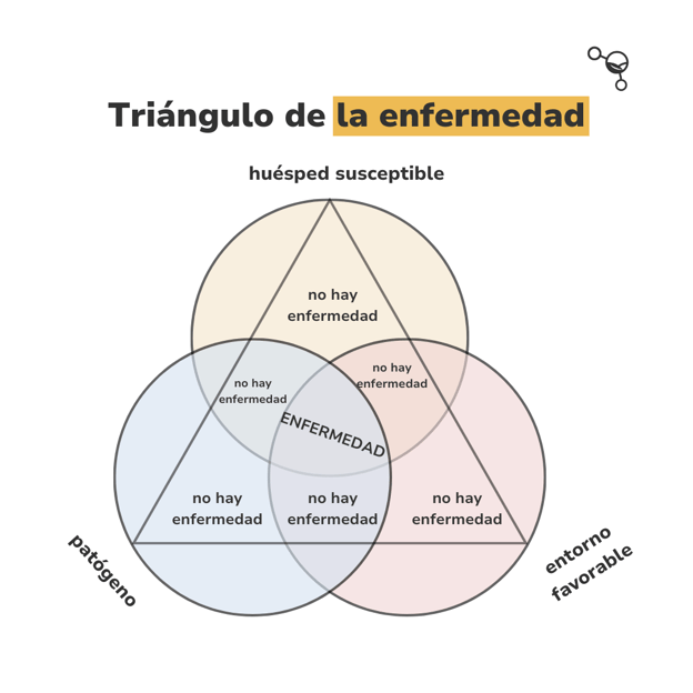 Triángulo de la enfermedad por biome makers